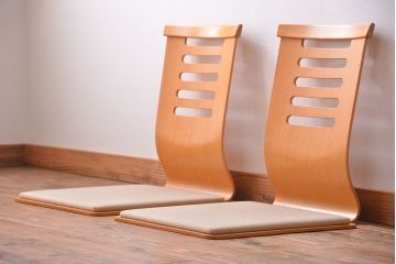 中古　天童木工　座椅子　2脚セット(1)