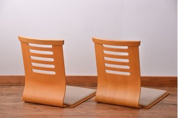 中古　天童木工　座椅子　2脚セット(1)