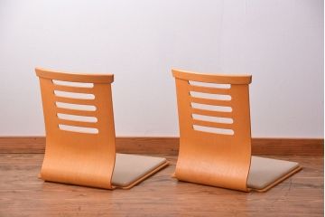 中古　天童木工　座椅子　2脚セット(2)
