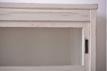 アンティーク家具　アンティークペイント　お洒落な食器棚