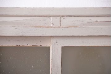 アンティーク家具　アンティークペイント　お洒落な食器棚