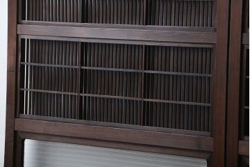 古民具・骨董 裏障子付き格子戸4枚セット