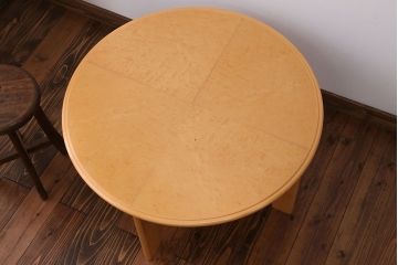 中古　天童木工　丸テーブル