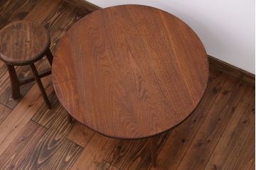 レトロ家具　昭和レトロ 丸テーブル