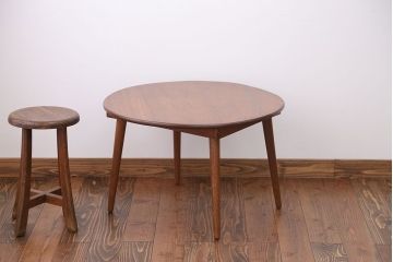 レトロ家具　昭和レトロ 丸テーブル