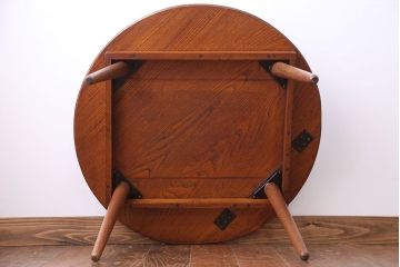 レトロ家具　昭和レトロ 丸テーブル