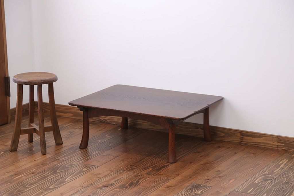 アンティーク家具　古民具・骨董 杉材一枚板　座卓