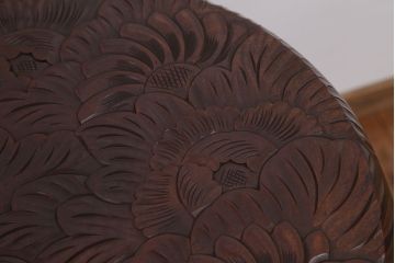 アンティーク雑貨　中古　日光彫　美しい花台