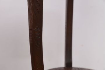 アンティーク雑貨　中古　日光彫　美しい花台