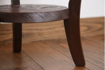 アンティーク雑貨　中古　日光彫　美しい花台