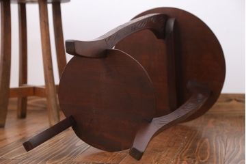 アンティーク雑貨　中古　日光彫　美しい花台