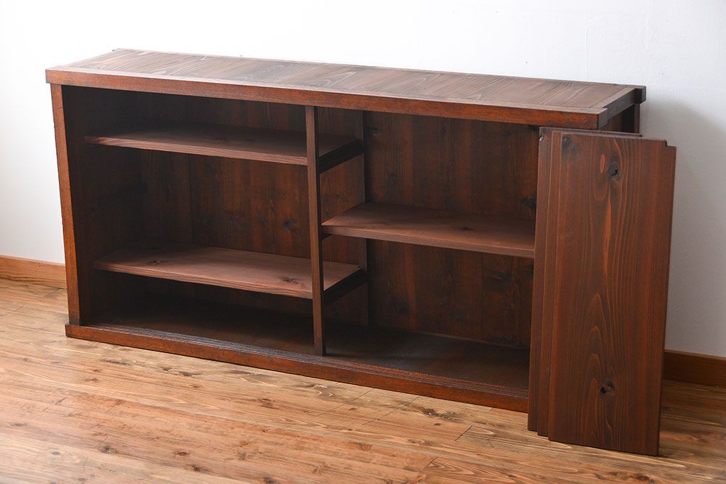 アンティーク家具　アンティーク　前面ナラ材の戸棚