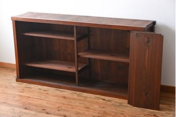 アンティーク家具　アンティーク　前面ナラ材の戸棚