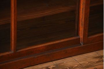 アンティーク家具　アンティーク　前面ナラ材の戸棚