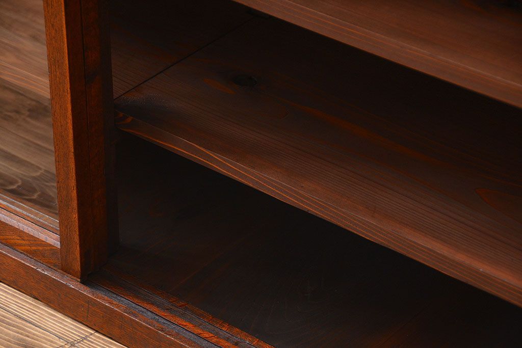 アンティーク家具　アンティーク　前面ナラ材の戸棚