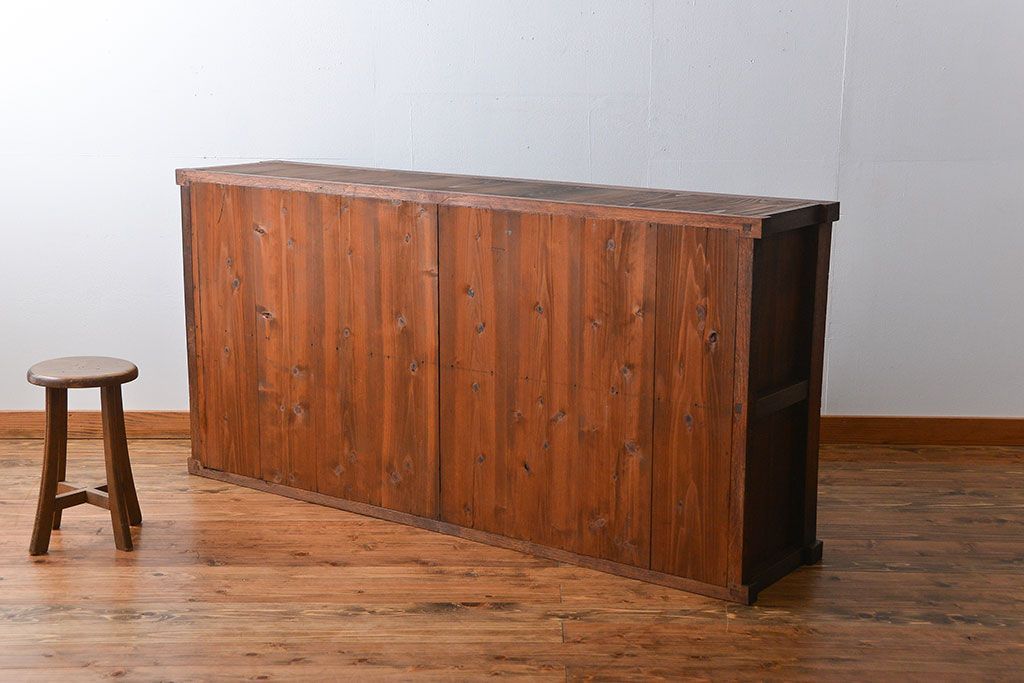 アンティーク家具　アンティーク　前面ナラ材の戸棚