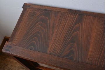 アンティーク家具　アンティーク　前面ナラ材脚付き戸棚