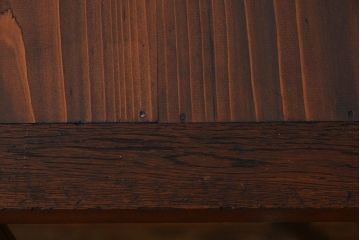 アンティーク家具　アンティーク　前面ナラ材脚付き戸棚