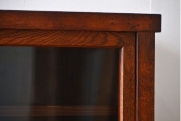 アンティーク家具　アンティーク　前面ナラ材脚付き戸棚