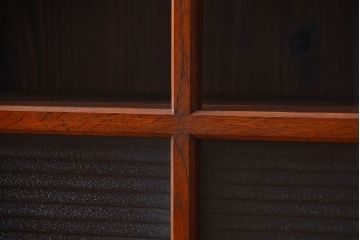 アンティーク家具　アンティーク　前面ナラ材脚付き戸棚