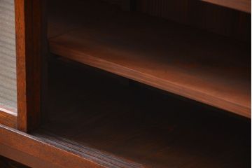 アンティーク家具　アンティーク　前面ナラ材脚付き戸棚