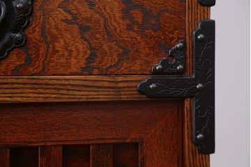 中古　欅材!岩谷堂特注　重ね水屋箪笥(定価70万円)