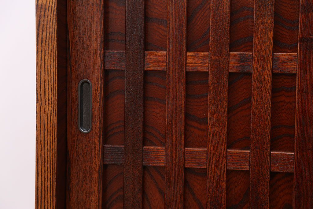 中古　欅材!岩谷堂特注　重ね水屋箪笥(定価70万円)