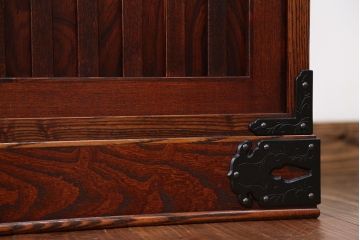 中古　欅材!岩谷堂特注　重ね水屋箪笥(定価70万円)