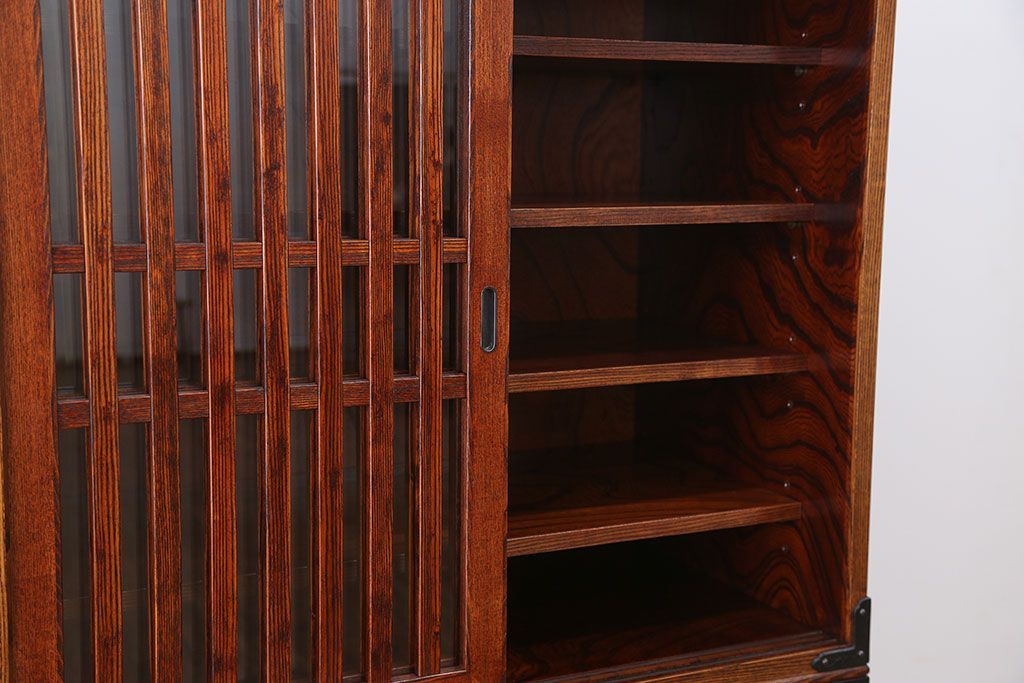 中古　欅材!岩谷堂特注　重ね水屋箪笥(定価70万円)