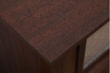 アンティーク家具　和製アンティーク　ダイヤガラス入り!引き出しいっぱい収納棚