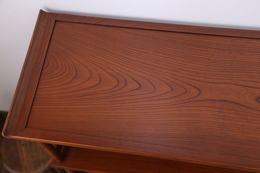 中古　欅張り!飾り棚