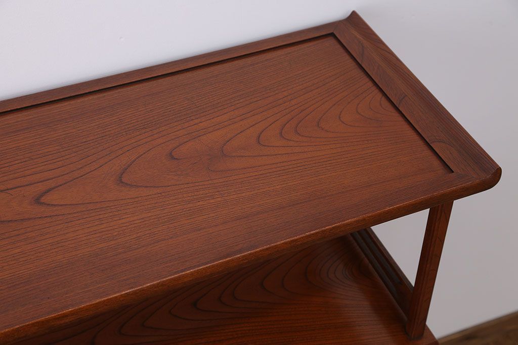 中古　欅張り!飾り棚