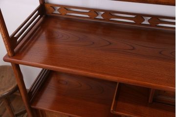 中古　欅張り!飾り棚