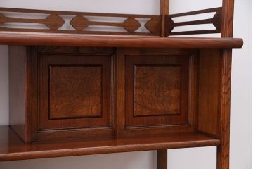 中古　欅張り!飾り棚