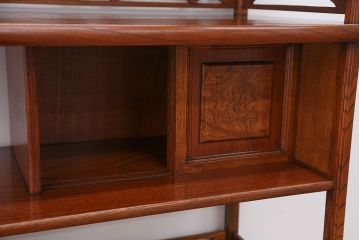 中古　欅張り!飾り棚