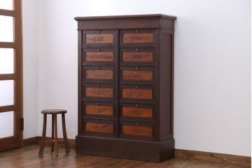 アンティーク家具　イギリスアンティーク 大きな書類ケース