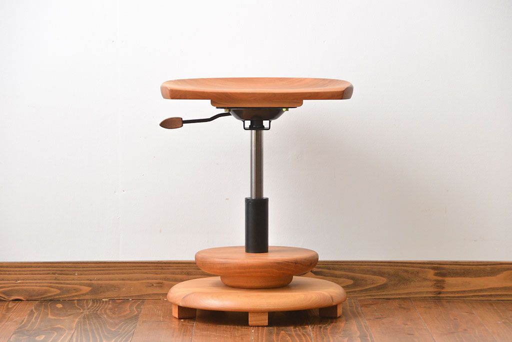 中古　家具工房雉子舎(kijiya)　ムーンスツール(定価約4万円)