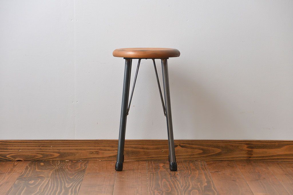 ラフジュオリジナル　鉄脚スツール(5)