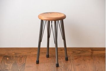 ラフジュオリジナル　鉄脚スツール(5)