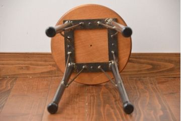 ラフジュオリジナル　鉄脚スツール(椅子、チェア)(7)