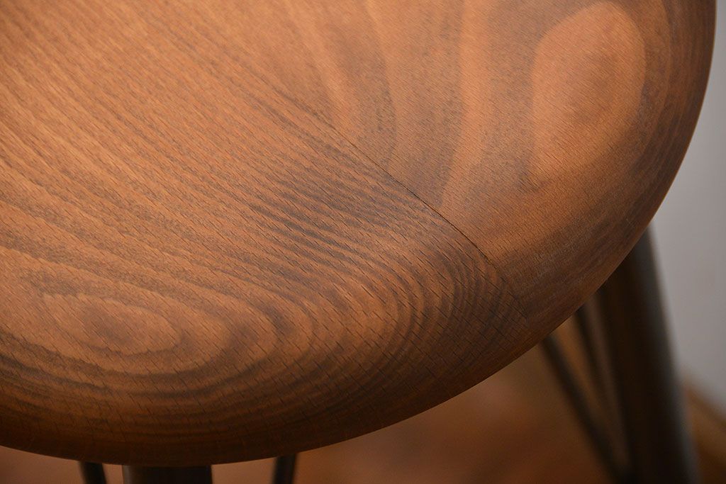 ラフジュオリジナル　鉄脚スツール(椅子、イス)(8)