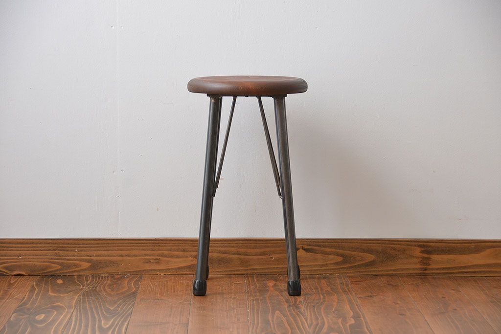 ラフジュオリジナル　鉄脚スツール(9)