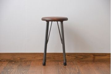 ラフジュオリジナル　鉄脚スツール(9)