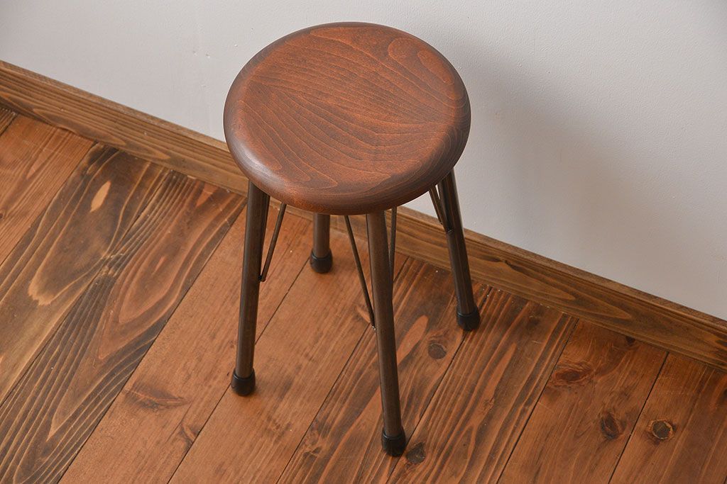 ラフジュオリジナル　鉄脚スツール(9)