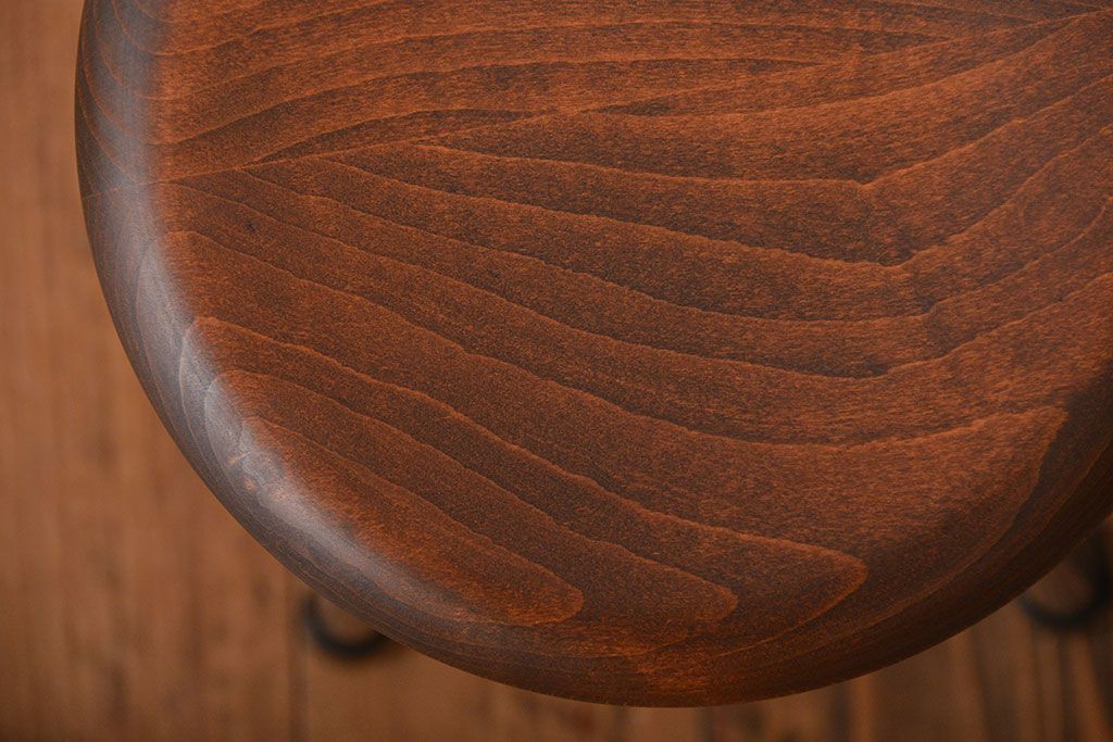 ラフジュオリジナル　鉄脚スツール(9)