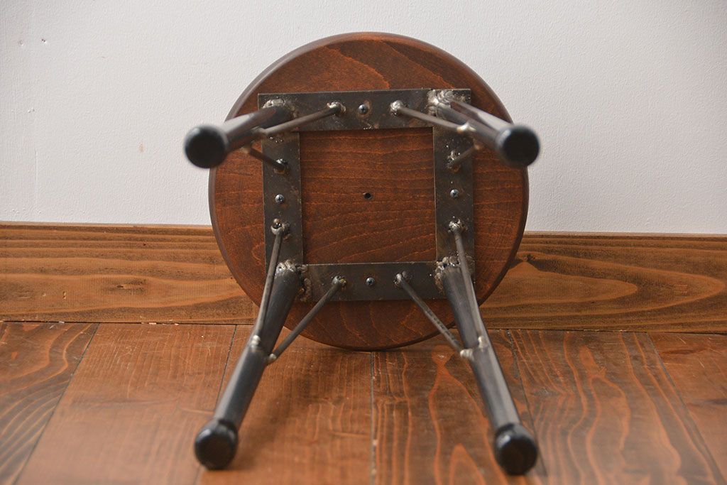 ラフジュオリジナル　鉄脚スツール(9)