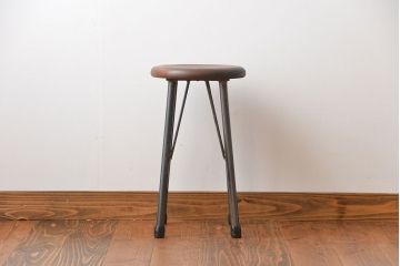ラフジュオリジナル　鉄脚スツール(10)
