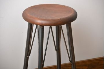 ラフジュオリジナル　鉄脚スツール(10)