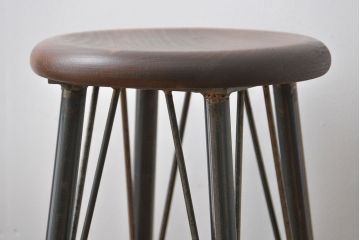 ラフジュオリジナル　鉄脚スツール(10)