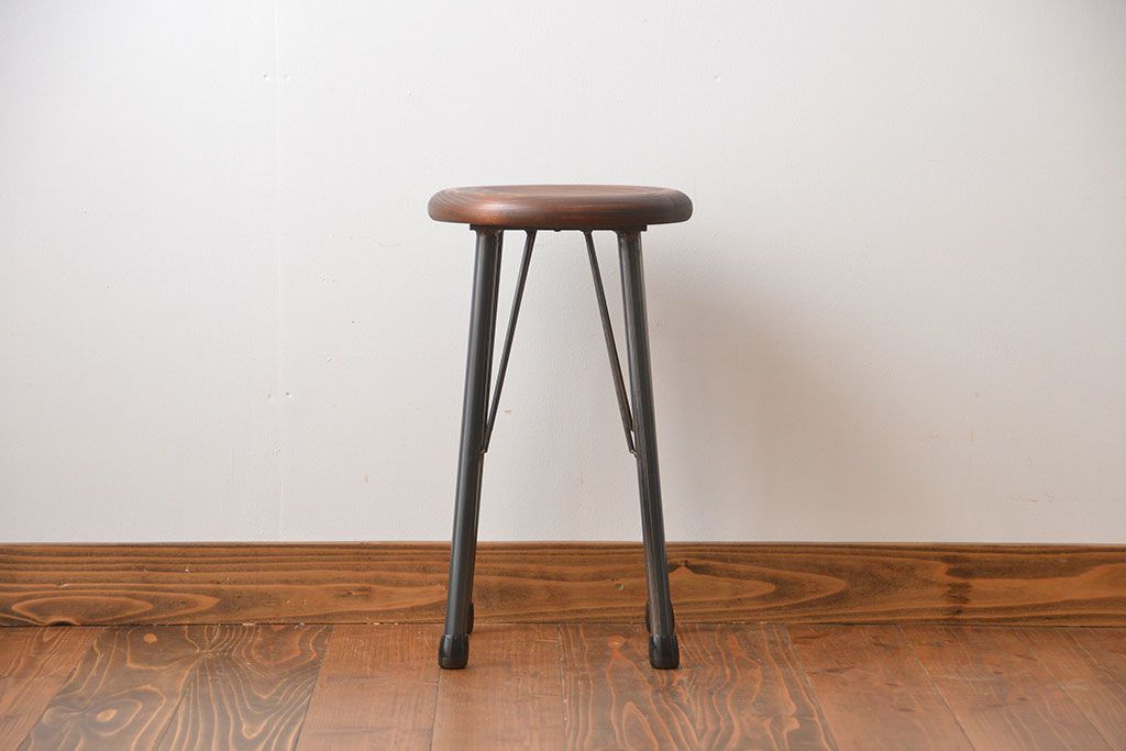 ラフジュオリジナル　鉄脚スツール(11)